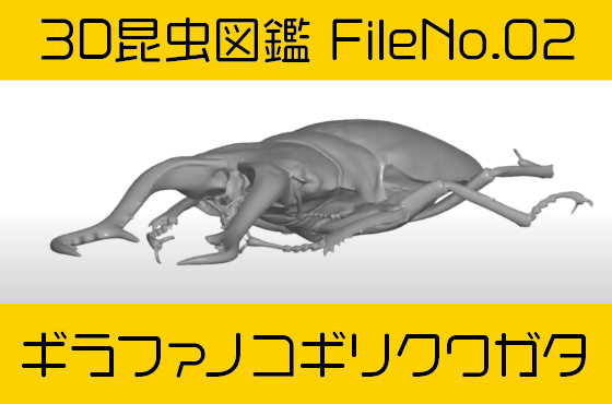File No 02　ギラファノコギリクワガタ-3Dスキャン