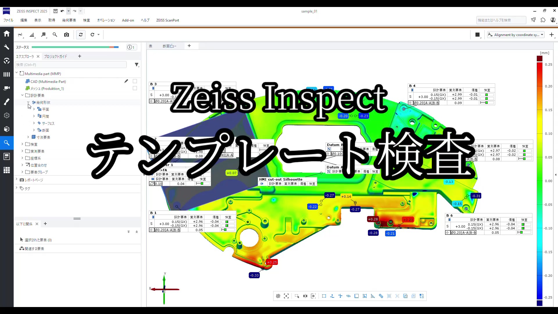 Zeiss Inspect テンプレート検査